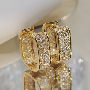 Earrings For Women Hoop Earrings Women's Metallic Gold/ Earring Jewelry 
