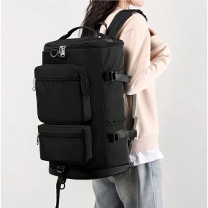 Cymwer Travel Duffels Durable Nylon Business Backpack Lightweight-Black