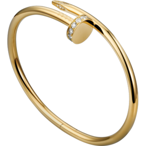 Women's Diamond Nail Style Gold Color Titanium Steel Bracelet CCB-11 image