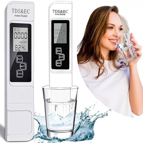 3-in-1 Digital TDS, Temperature &amp; EC Meter - High Accuracy for Hydroponics, Drinking Water image