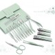 Premium Stainless Steel Manicure Set Professional Portable Nail Clippers and Grooming Kit - Green image