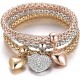 Three-Layer Crystal Charm Bracelets for Women (3PCS) image