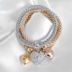 Three-Layer Crystal Charm Bracelets for Women (3PCS) image