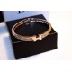 Women Gold Plated with Letter H Diamonds Crystals Bracelet |image