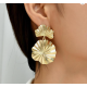 Flower Earrings for Women Statement Dangling Drop image