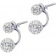 Sterling Silver 1 Pair Double Ball Earrings image
