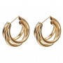 Gold Twisted Hoop Earrings Effortlessly Elegant