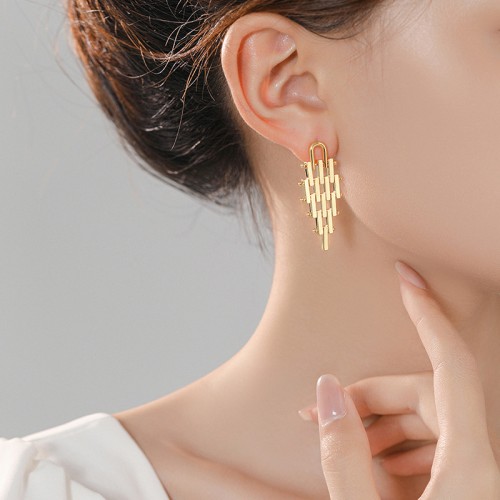  Unique Long Ladder Shape Earrings Statement Ear Jewelry
