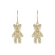 Rhinestone Decor Bear Drop Earrings image