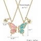 BFF Butterfly Necklaces Show Your Best Friend-Gold image