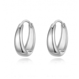 Stylish Silver Hoop Earrings for Women