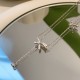 Silver Color Zircon Bow Pendant Necklace For Women image