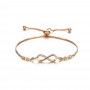 Stylish Infinity Bracelet With Adjustable Chain-Gold