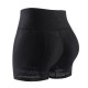 Black High-Waisted Butt Lifter Shorts with Mesh Panels image