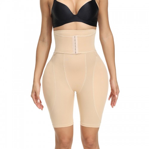 High Waist ShapeWear With Hip Pads - Beige image