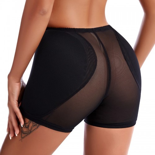 Butt Lifter Panties Women Hip Enhancer with Pads - Black image