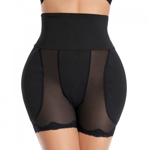 Black High-Waisted Body Shaper Underwear Slip Shorts image
