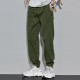 Men's Casual Pants Elastic Waist Straight Legging Trouser - Dark Green image