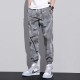 Men's Camouflage Sweatpants Casual Multi Pockets Bottoms Elastic-Grey image