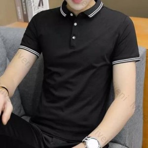 Men's Polo Black Color T-Shirts & Short Sleeve