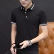 Men's Polo Black Color T-Shirts & Short Sleeve image