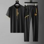 Luxury Style Men's Black & Gold Tracksuit