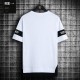 Men's Cotton T-Shirt: Fashionable O-Neck Casual Tee - White image