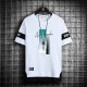 Men's Cotton T-Shirt: Fashionable O-Neck Casual Tee - White image