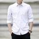 Men Classic Fit Long Sleeve Wrinkle Free Button Shirt - White image