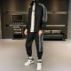 Classic Men's 2-Piece Athletic Tracksuit- Black image