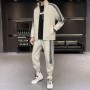 Classic Men's 2-Piece Athletic Tracksuit - White