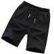 Men's Golf Shorts Stretch Chino Lightweight Half Pants-Black image