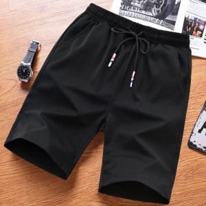 Men's Golf Shorts Stretch Chino Lightweight Half Pants-Black