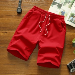 Men's Golf Shorts Stretch Chino Lightweight Half Pants-Red