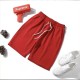 Men's Golf Shorts Stretch Chino Lightweight Half Pants-Red image