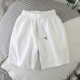 Men's Golf Shorts Stretch Chino Lightweight Half Pants-White image