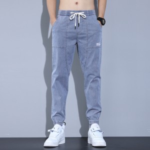 High-Quality Loose Thick Cargo Jogger Pants - Blue