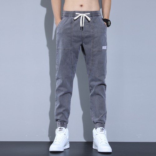 High-Quality Loose Thick Cargo Jogger Pants - Grey image