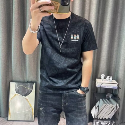 Light Luxury Korean Version High-Quality Casual T-Shirt - Black image