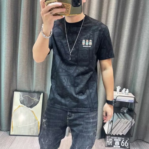 Light Luxury Korean Version High-Quality Casual T-Shirt - Black image