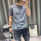 Luxury Style Korean Version High-Quality Casual T-Shirt - Grey image