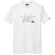 New Korean Style Men's Short-Sleeved Cotton T-Shirt - White image