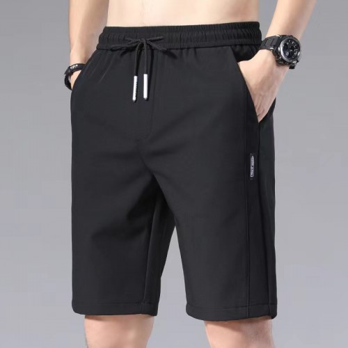 Men's Sporty Beach Shorts with Pocket Comfort - Black image