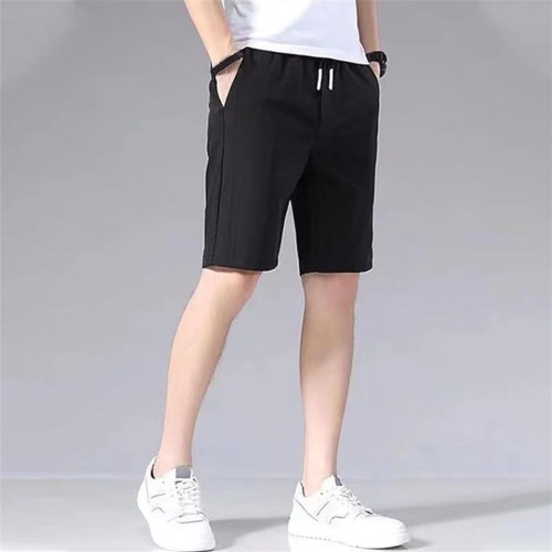 Men's Sporty Beach Shorts with Pocket Comfort - Black image