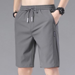 Men's Sporty Beach Shorts with Pocket Comfort - Dark Grey