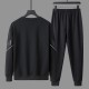 Stylish Men's Tracksuit Casual & Sporty Two-Piece Set - Black image