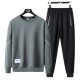  Stylish Men's Tracksuit Casual & Sporty Two-Piece Set - Grey image