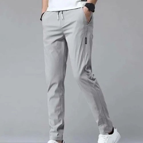 Men's Slim Fit Lightweight Work Pants - Grey image