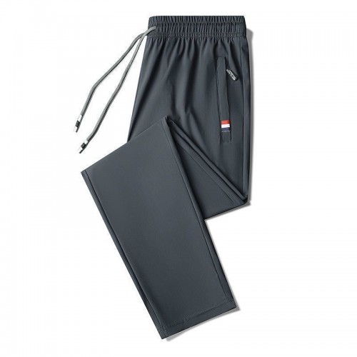 Men's Sweatpants Sportswear Elastic Waist Casual Cotton - Dark Grey image