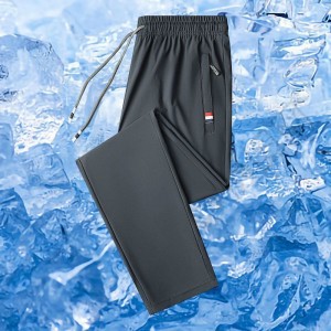 Men's Sweatpants Sportswear Elastic Waist Casual Cotton - Dark Grey